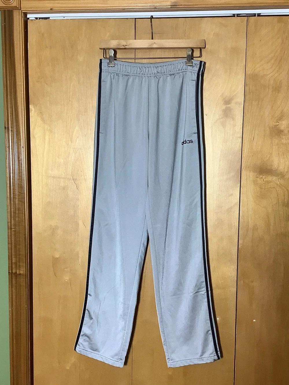 Adidas gray athletic pants, size medium